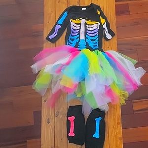 Cute skeleton Halloween baby outfit